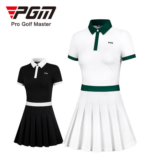 PGM QZ078 polo mini golf skirt set customize pleated high quality golf skirt