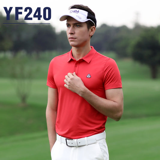 PGM YF240 custom printed golf t shirts quick dry slim mens golf shirt for men
