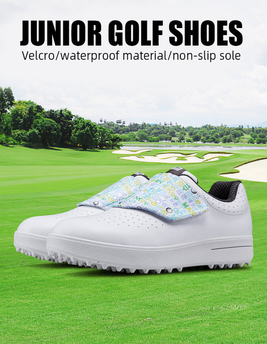 PGM XZ250 kids golf non slip shoes korean style waterproof formal golf shoes