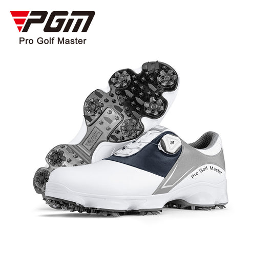 PGM XZ194 high quality men genuine leather golf shoes full waterproof professional golf shoes
