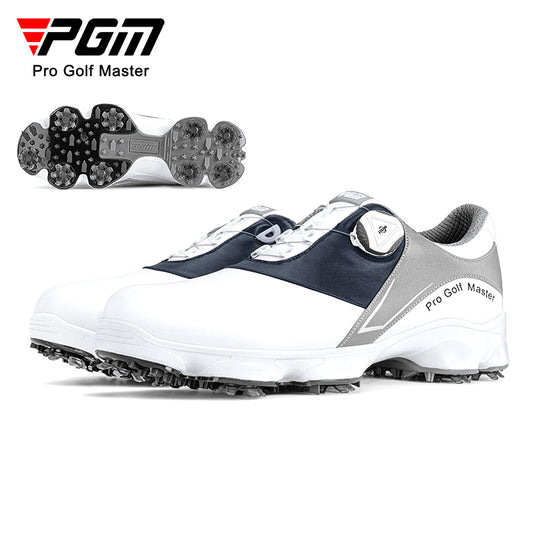 PGM XZ194 high quality men genuine leather golf shoes full waterproof professional golf shoes