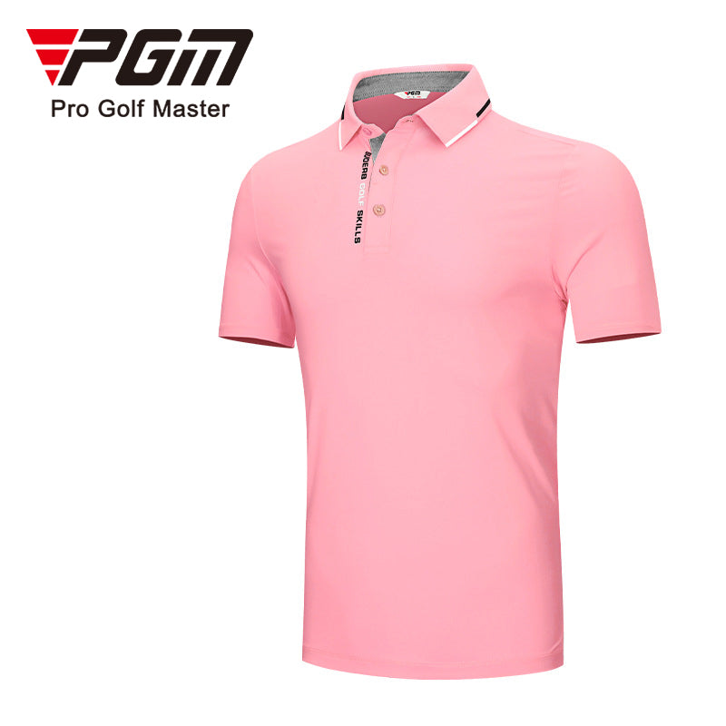 PGM YF393 quick dry golf polo shirt men short sleeve plain golf polo shirt