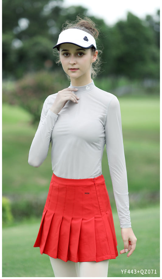 PGM YF443 ladies golf t shirt quick dry golf polo shirts custom logo white golf shirt