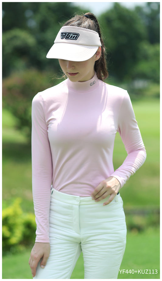 PGM YF440 golf shirt woman long sleeve fitting ladies golf shirts with logo
