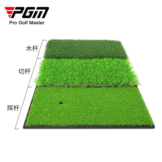 PGM DJD024 golf hitting mat mini backyard golf practice 3-in-1 hit mat foldable hitting swing mat