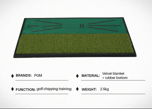 PGM DJD031 2 in 1 indoor turf golf hitting mat artificial grass golf chipping mat