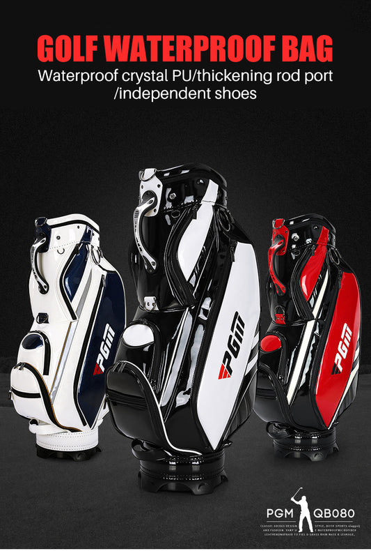 PGM QB080 brand name golf club bag waterproof PU leather golf cart bag
