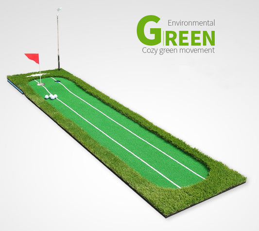 PGM GL009 mini golf putting green trainer putting green mat with two aiming line