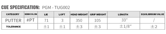 PGM TUG002 universal golf club putter rio mini practice golf putter