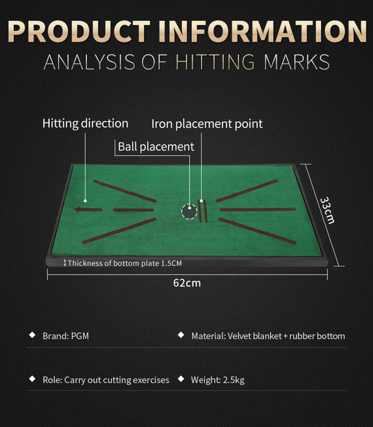 PGM DJD025 diy golf trajectory display hitting mat velvet driving range golf hitting mat