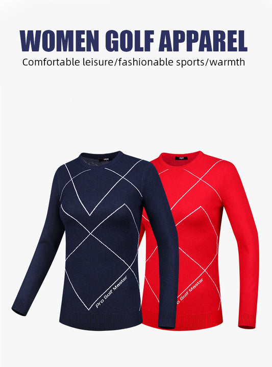 PGM YF496 ladies pull over golf down bottom sweater women golf sweater