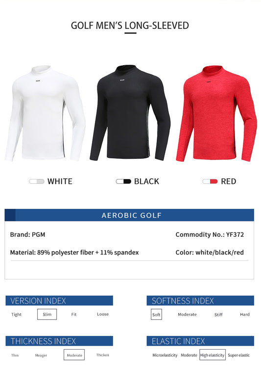 PGM YF372 golf long shirt custom long sleeve plain men s' golf t shirts