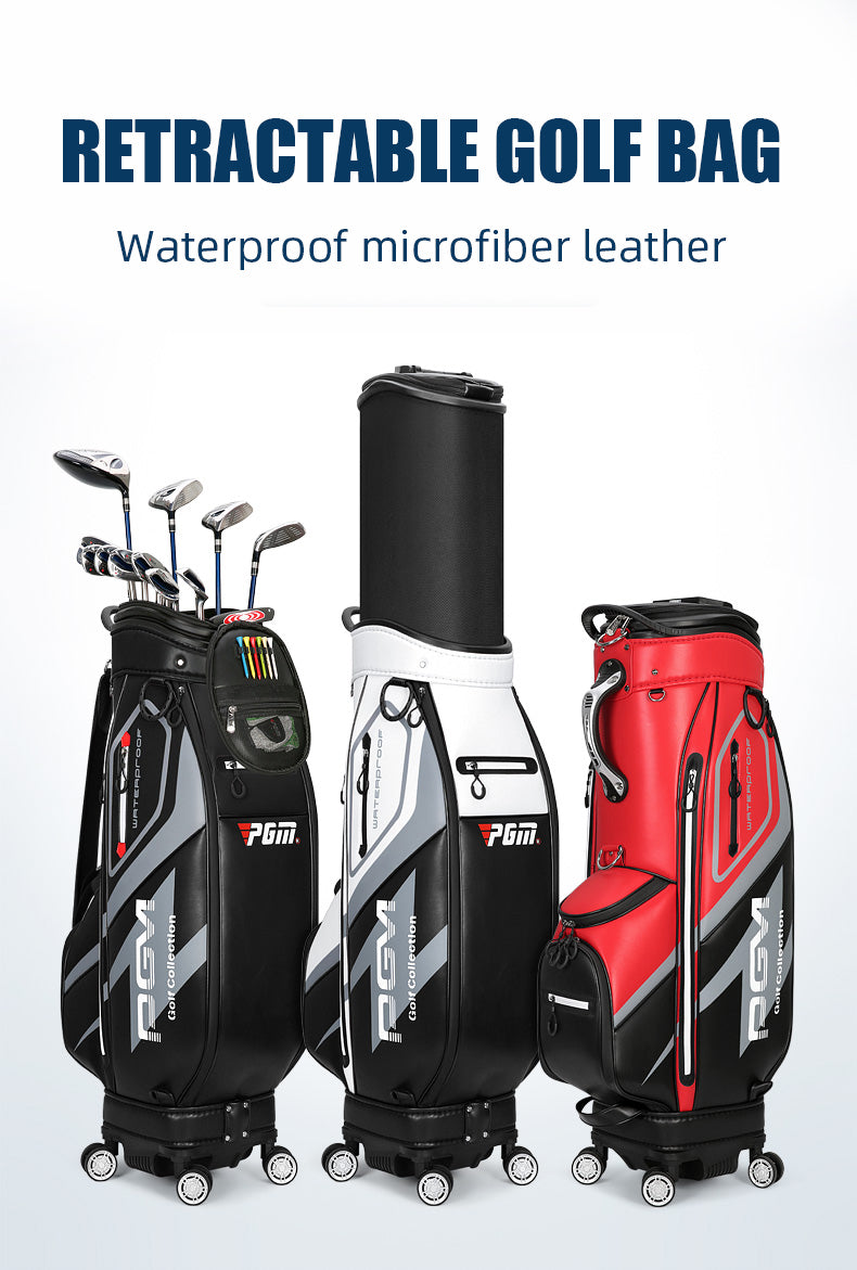 PGM QB099 wheel travel golf bag custom waterproof custom logo golf bag