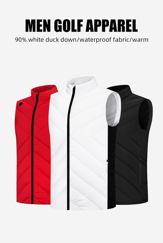 PGM YF517 full zip mens golf jacket duck down mens winter golf vest
