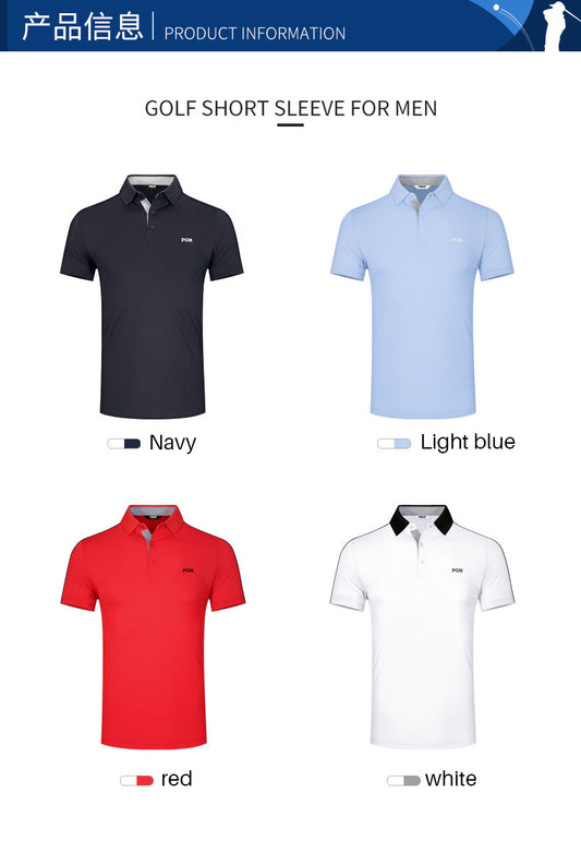 PGM YF397 men breathable custom golf polo shirts high quality golf polo