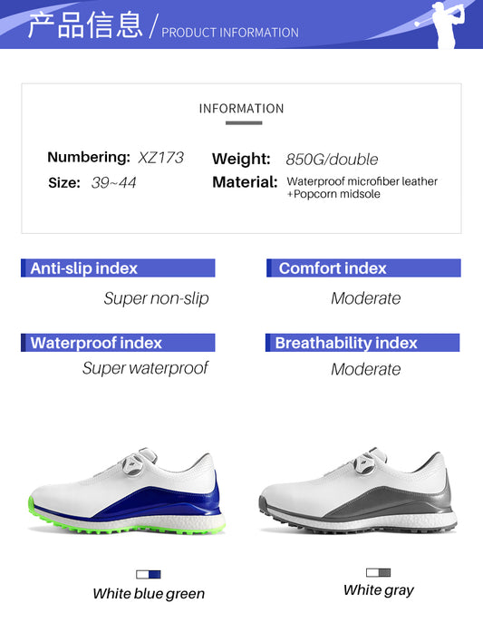 PGM XZ173 custom golf shoes spikes light weight mens golf shoes