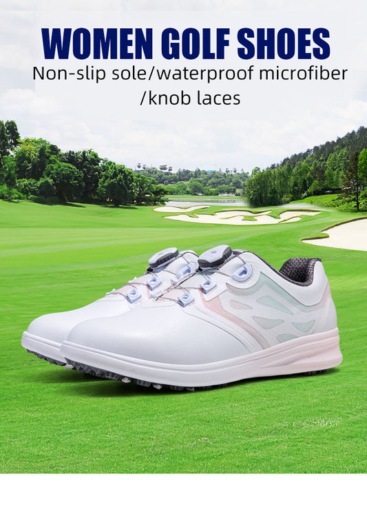 PGM XZ249 womens waterproof golf shoe popular microfiber leather golf shoes