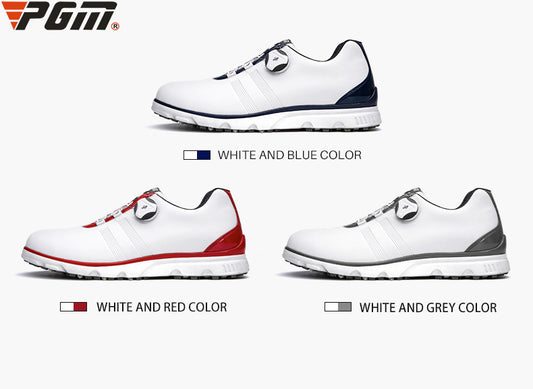 PGM XZ164 custom golf shoe non slip auto lacing waterproof spikes golf shoes