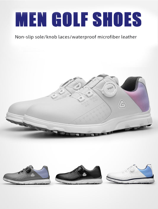 PGM XZ232 male luxury waterproof rubber practice golf shoes for men