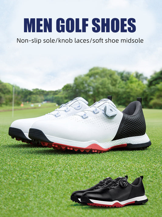 PGM XZ216 white leather golf shoe made in China waterproof golf shoes