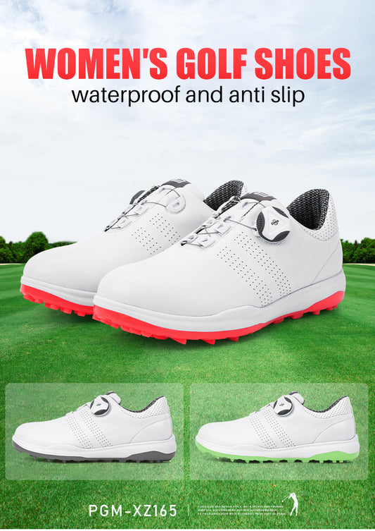 PGM XZ165 waterproof golf shoes women spike less microfiber golf shoe