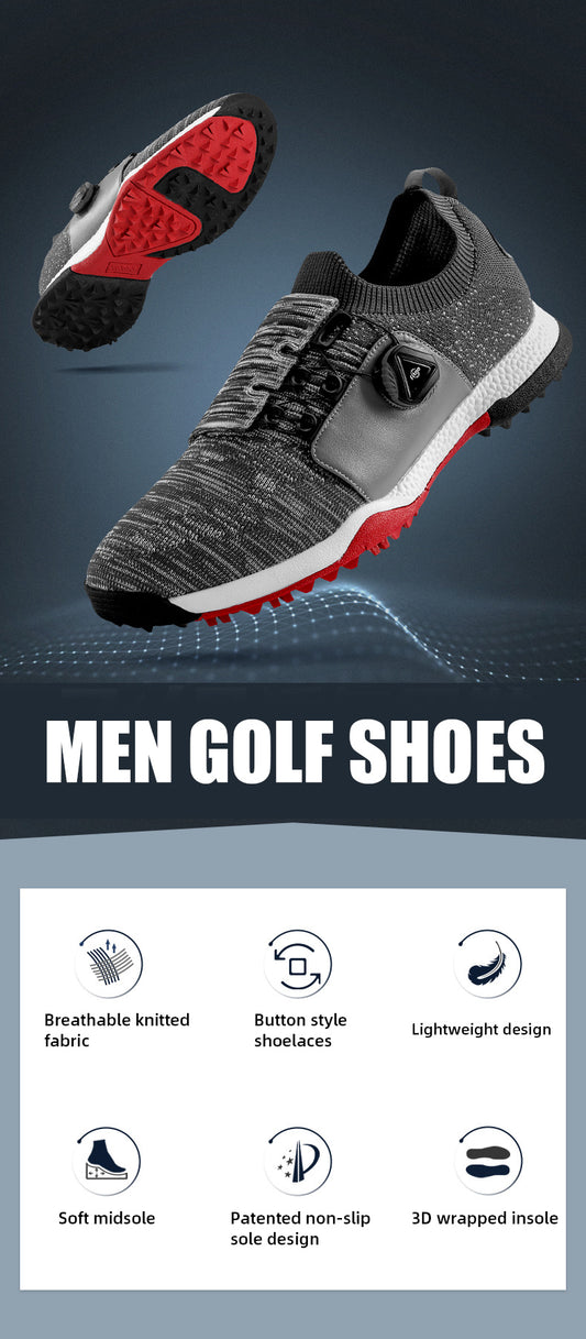 PGM XZ182 wholesale spike less men golf shoes lightweight custom golf shoe