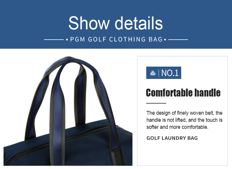 PGM YWB029 blue boston golf shoe bag large ladies golf boston bag