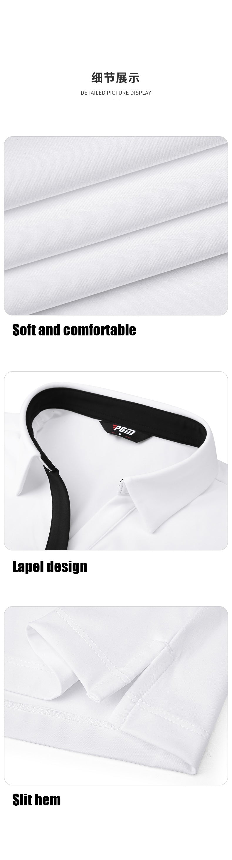 PGM YF529 performance women long sleeve golf polo shirt polyester spandex oem plain golf polos