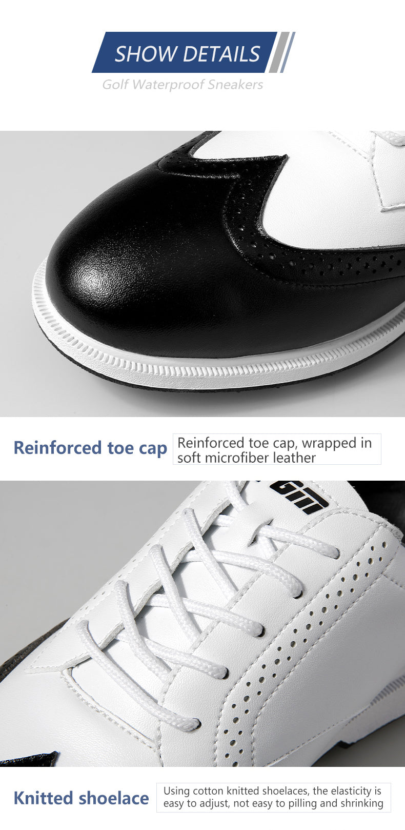 PGM XZ168 Microfiber Waterproof Casual Male Golf Shoes