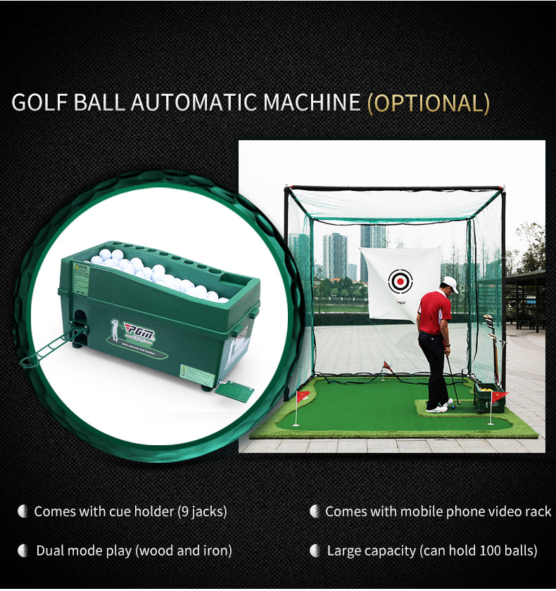 PGM LXW001 factory 3M golf cage training practice net return outdoor heavy duty golf nets for backyard driving
