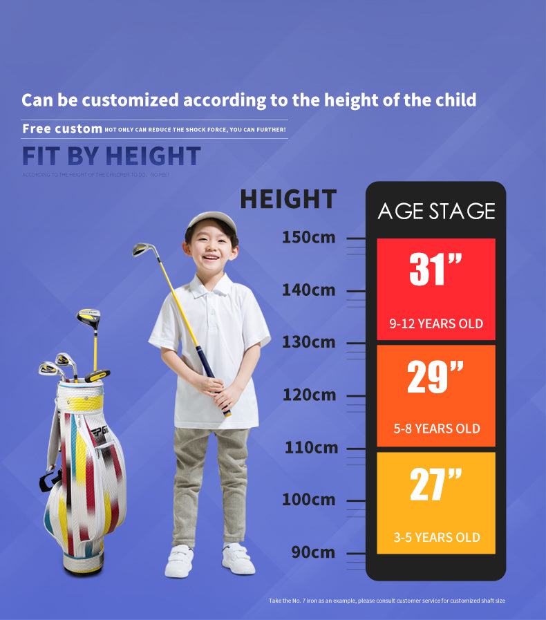 PGM JRTG004 RIO Series Colorful Children Junior Golf Club Set Hot sale
