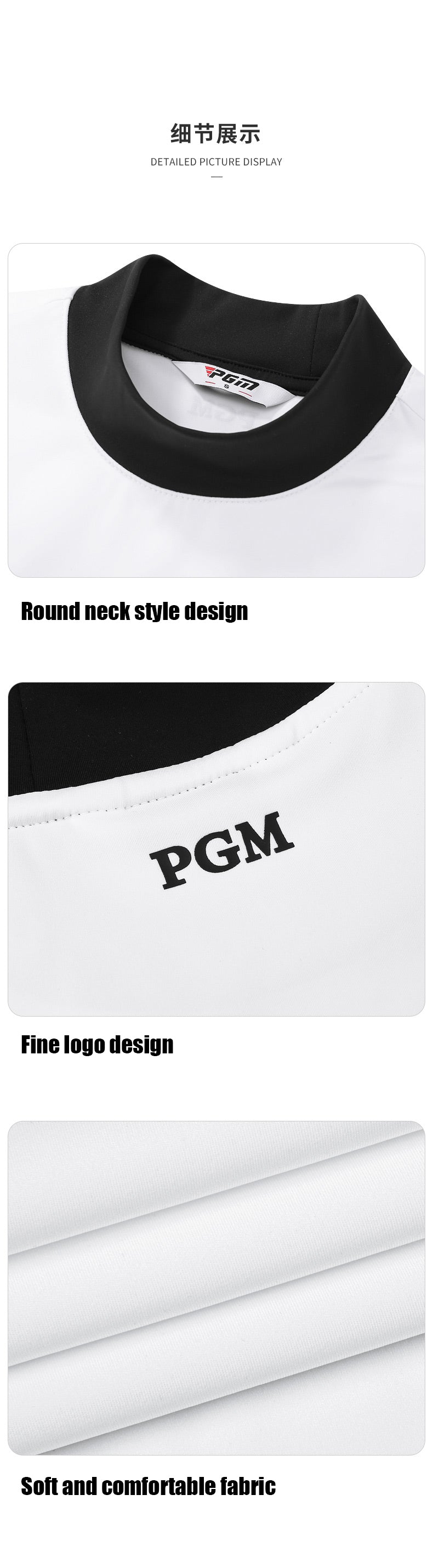 PGM YF533 youth golf long-sleeved women shirts long sleeve polyester spandex golf shirt