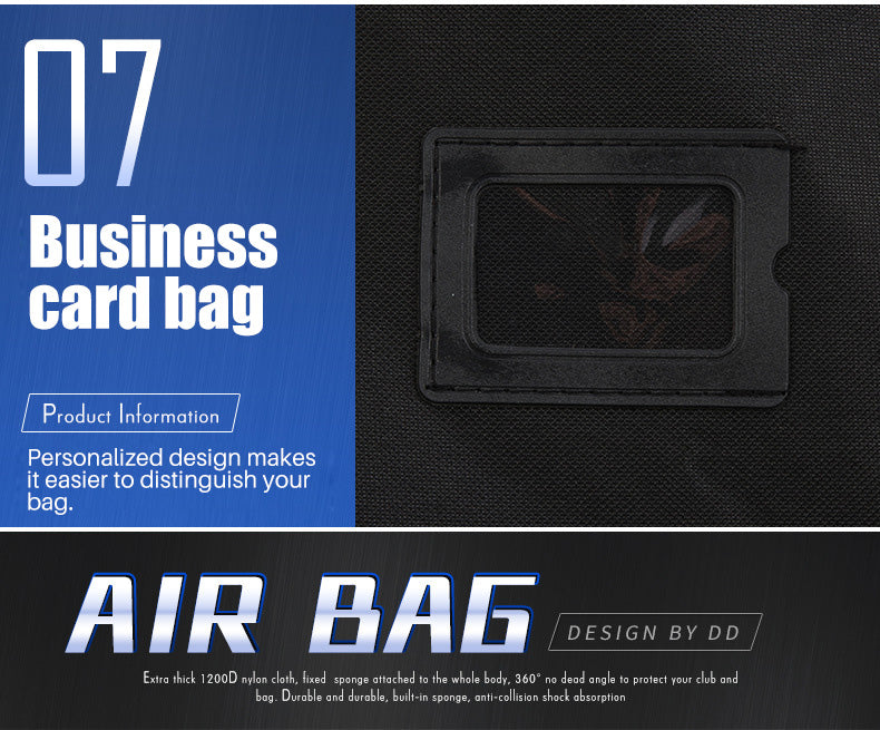 PGM HKB002 Custom LOGO Golf bag Travel Cover With Wheels