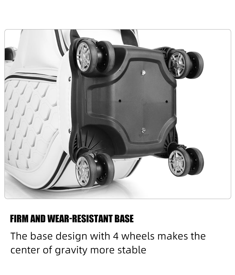 PGM QB129 2022 luxury golf bag microfiber leather travel funky golf bag with wheel