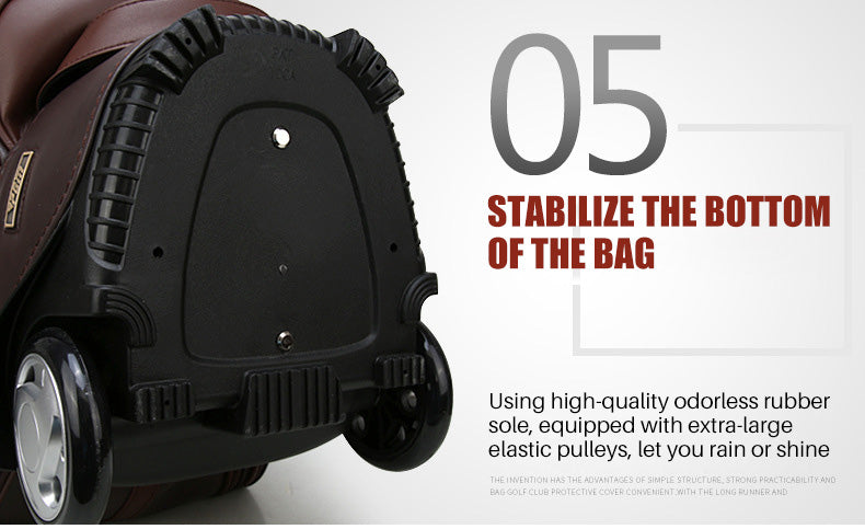 PGM QB044 high quality microfiber telescopic travel good golf bags with wheels