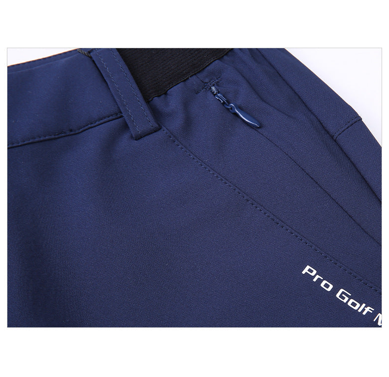 PGM KUZ141 oem athletic golf pants kids polyester spandex long junior golf pants