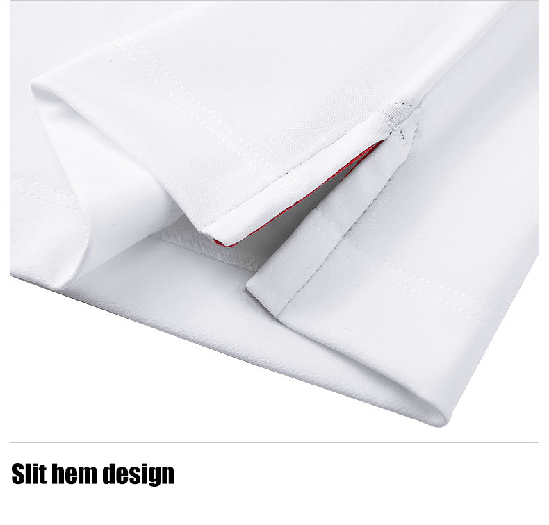 PGM YF489 long sleeve golf polo shirt sportswear white fashionable men lapel golf polo