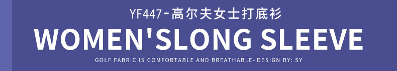 PGM YF447 high end custom golf shirt long sleeve polyester spandex women's golf shirt