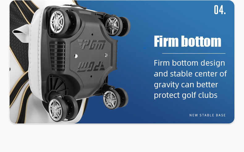 PGM QB100 golf flight travel bag premium microfiber leather waterproof golf bag