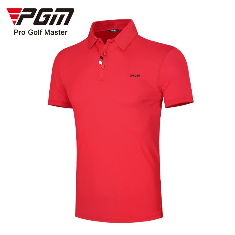 PGM YF441 mens polo golf shirts polyester spandex fashion performance golf shirts