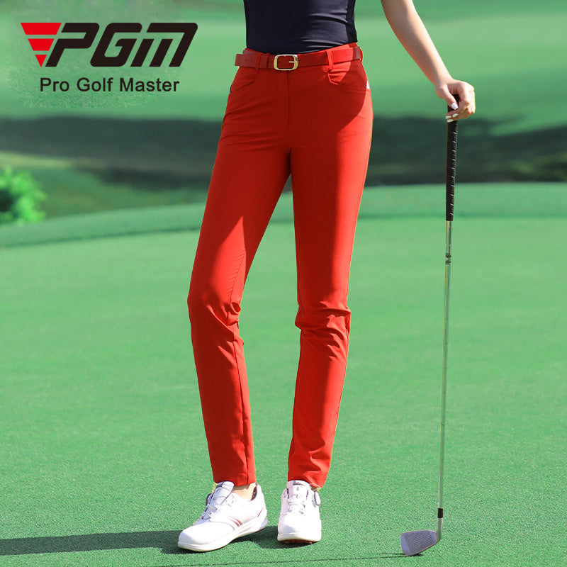 PGM KUZ099 summer female golf trousers colour slim fit golf trouser women