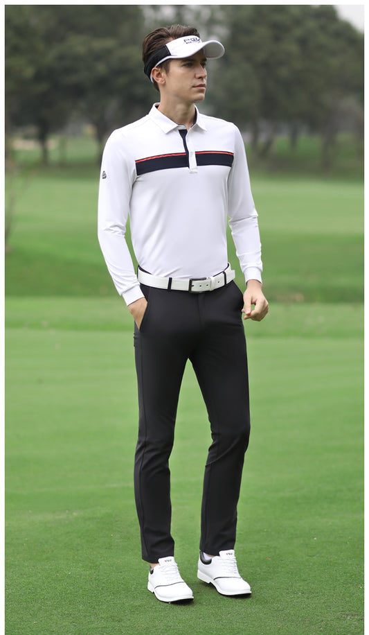 PGM KUZ081 men golf pant stretch polyester golf trousers slim sports breathable golf pants