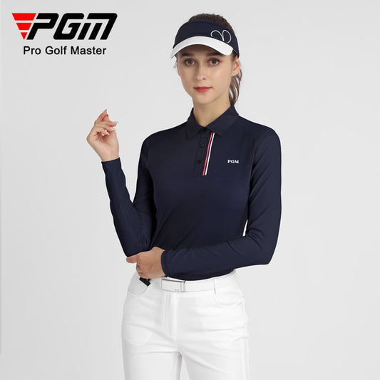 PGM YF534 ladies wholesale custom logo sports golf polo t shirt polyester spandex golf polo