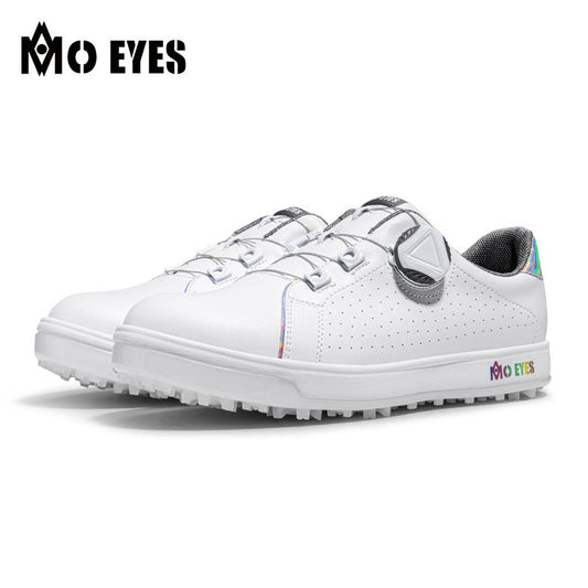 MOEYES M22XZ09 new fashion golf shoes 6.5 size spike less waterproof golf shoes
