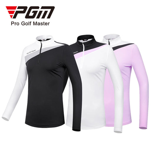PGM YF532 custom logo golf tee shirt 2023 women slim fit golf shirt