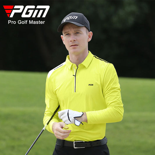 PGM YF492 sports design golf custom logo polo shirt polyester golf polo shits with logo