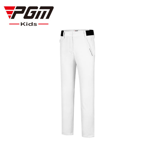 PGM KUZ141 oem athletic golf pants kids polyester spandex long junior golf pants