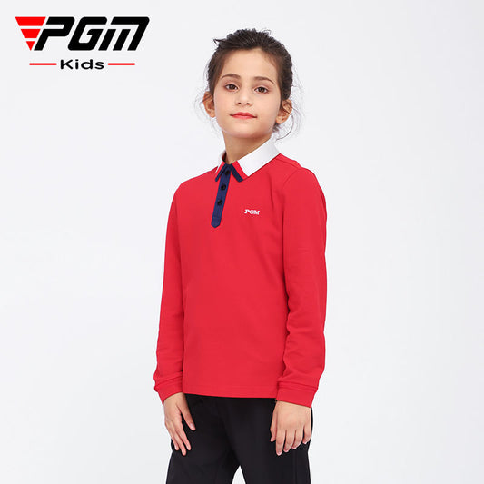 PGM KIDS YF454 golf polo shirts 2022 oem custom logo plain children golf polo