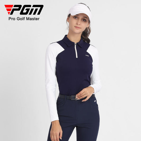 PGM YF530 custom golf polo spandex wholesale 1/4 zip golf polos