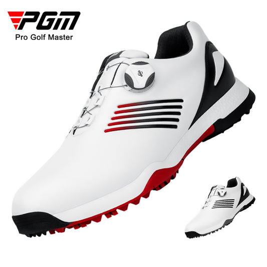 PGM XZ152 New Design Waterproof Men Soft Sole Golf Shoes Auto Lacing Breathable Men Golf Shoes